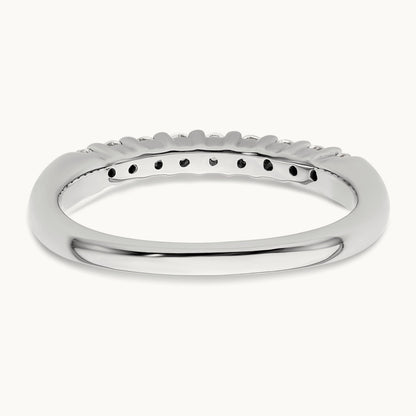 9-Stone Diamond Band, 14K White Gold