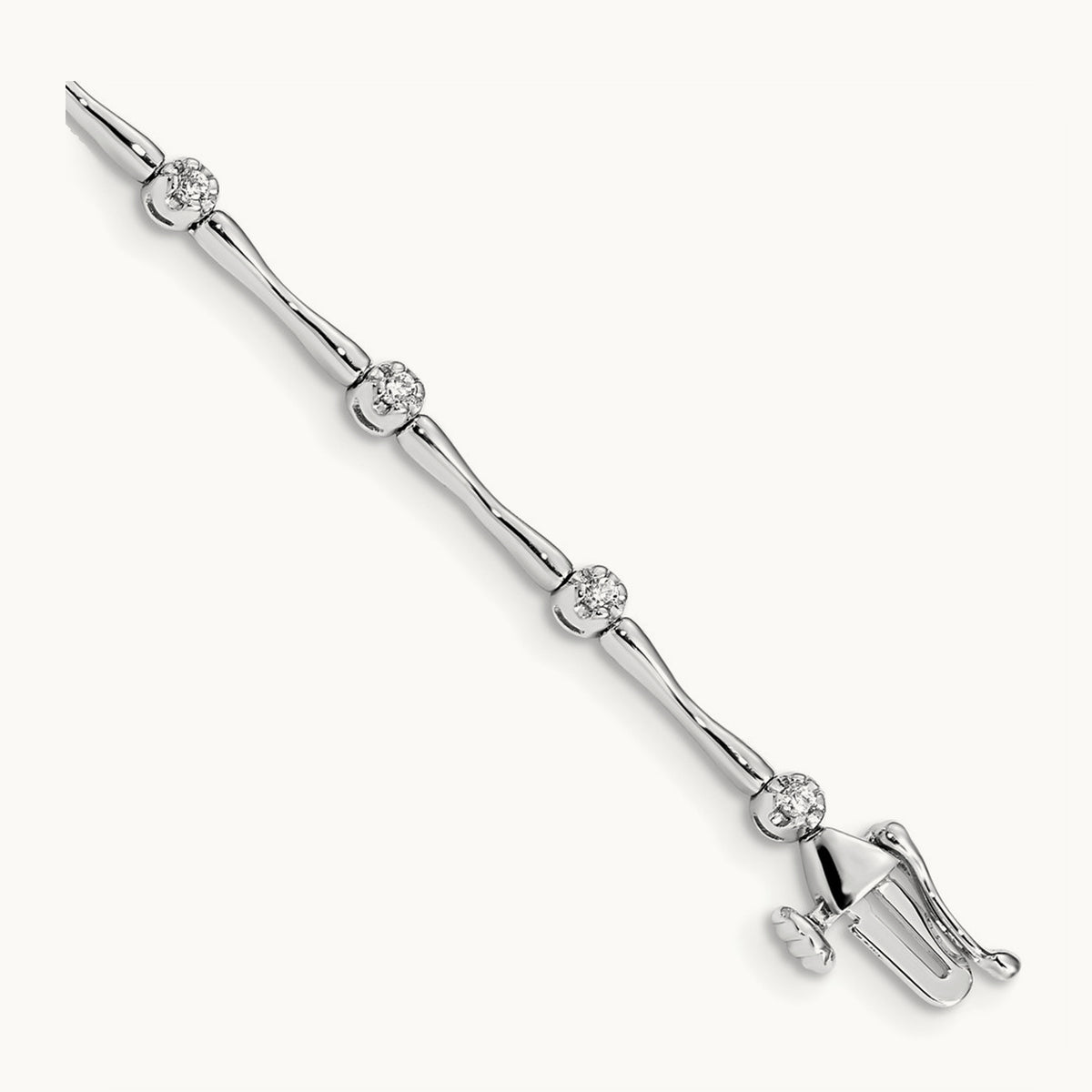 Diamond Bracelet, 14K White Gold