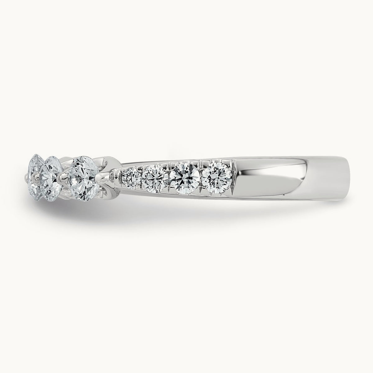 Round Shape Stones Wedding Band, 0.75-1.00 ct tw Lab-Grown Diamond