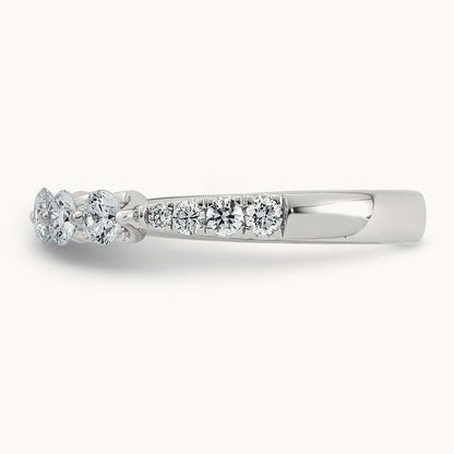 Round Shape Stones Wedding Band, 0.75-1.00 ct tw Lab-Grown Diamond