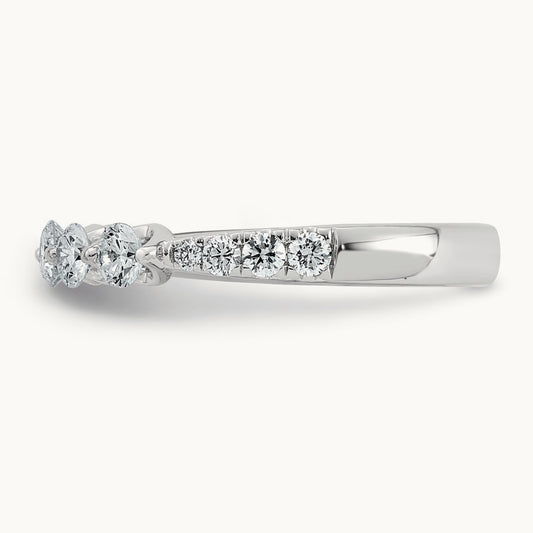 Round Shape Stones Wedding Band, 0.75-1.00 ct tw Lab-Grown Diamond