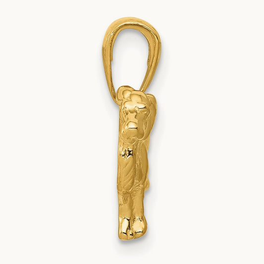 Springer Spaniel Dog Pendant, 14K
