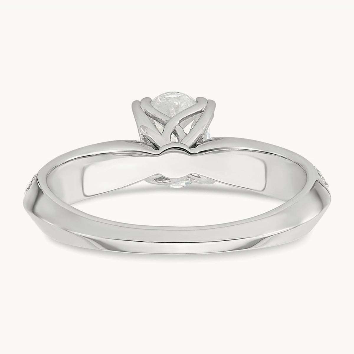 Oval Semi-Mount Engagement Ring — 3/4 ct, 7