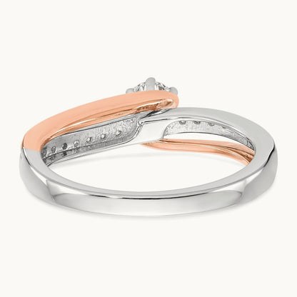 Semi-Mount Engagement Ring, 0.10 ct tw — 14K Two-Tone
