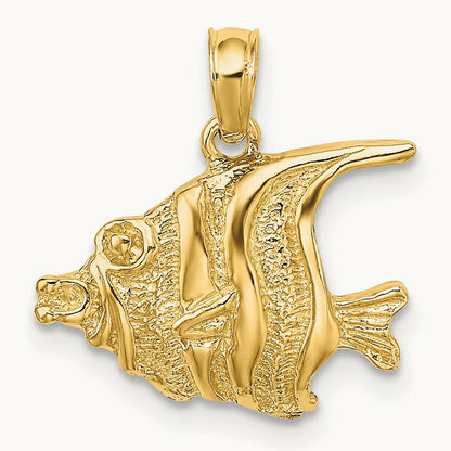 Polished Engraved FISH Charm — photo set