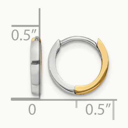 Round Hinged Hoop Earrings — 1.5mm