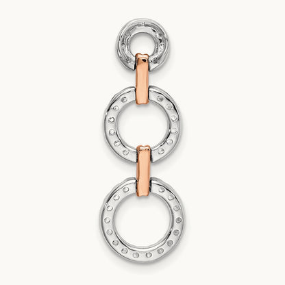 3 Circle Drop Slide Pendant, 0.50 ct tw Lab-Grown Diamond