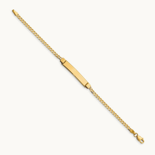 Children's Curb Link ID Bracelet, 14K