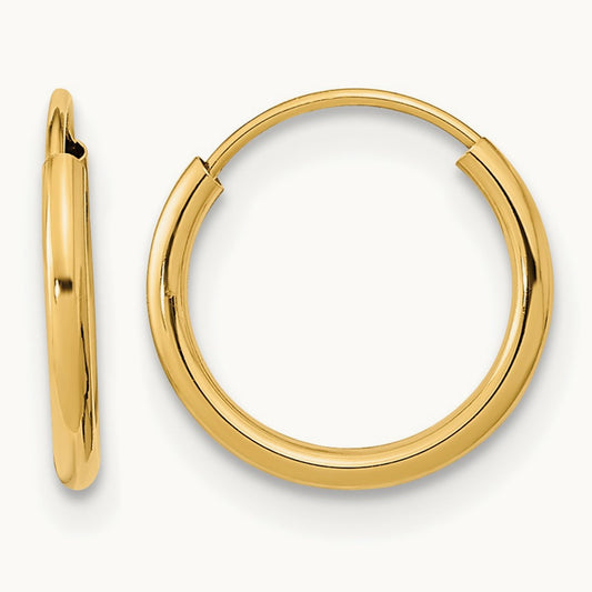 Madi K Endless Hoop Earrings, 14K
