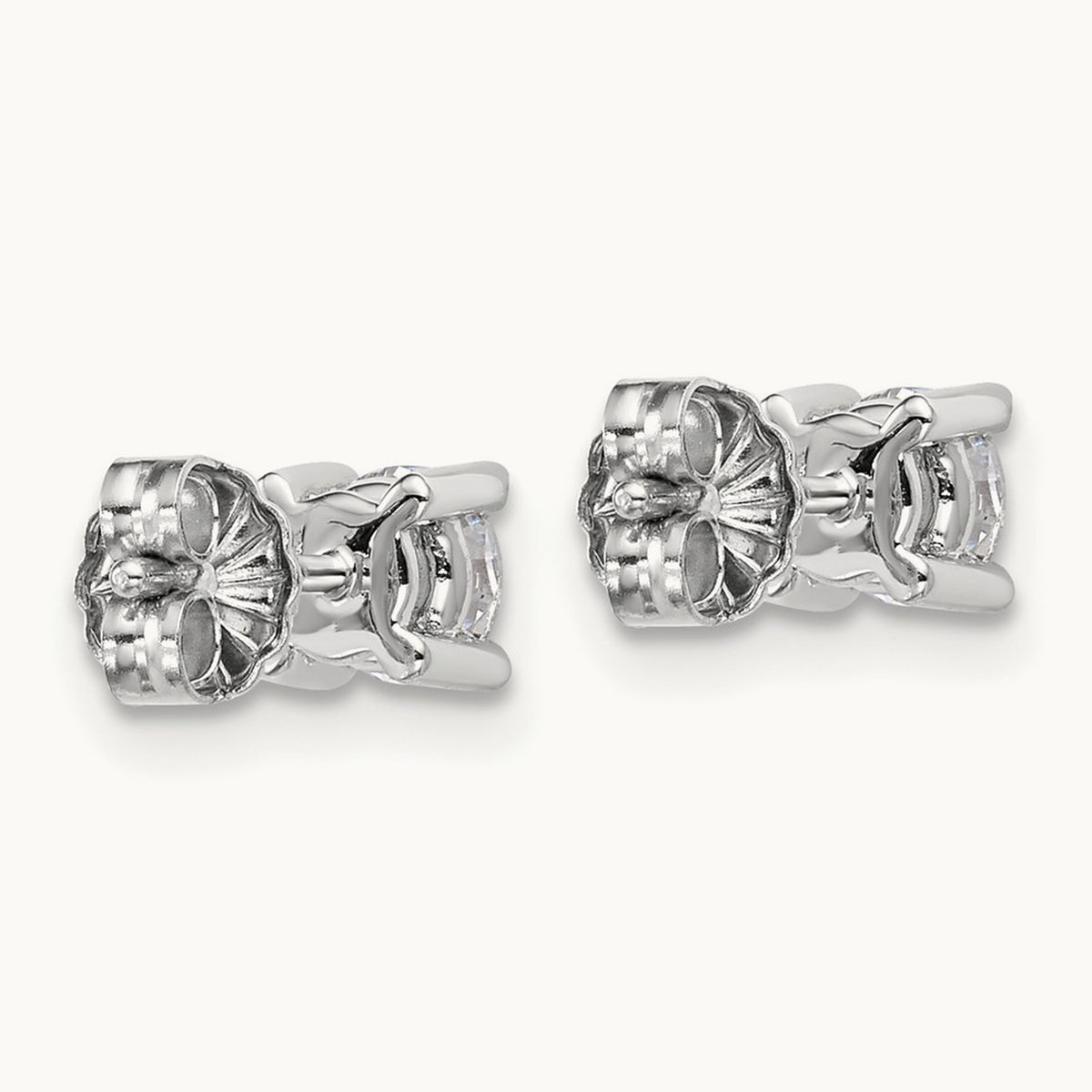 Round Heavyweight Stud Earrings, 0.10-7.00 ct tw Lab-Grown Diamond — 3/4 ct, 18K White Gold