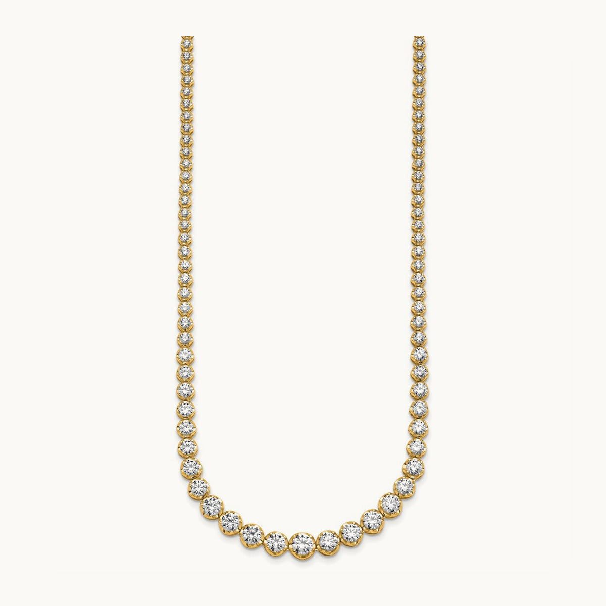Graduated Tennis Necklace, 10.50 ct tw Lab-Grown Diamond