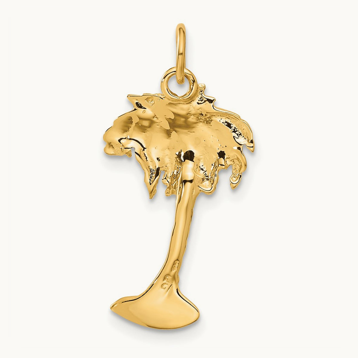 Palm Tree Charm, 14K