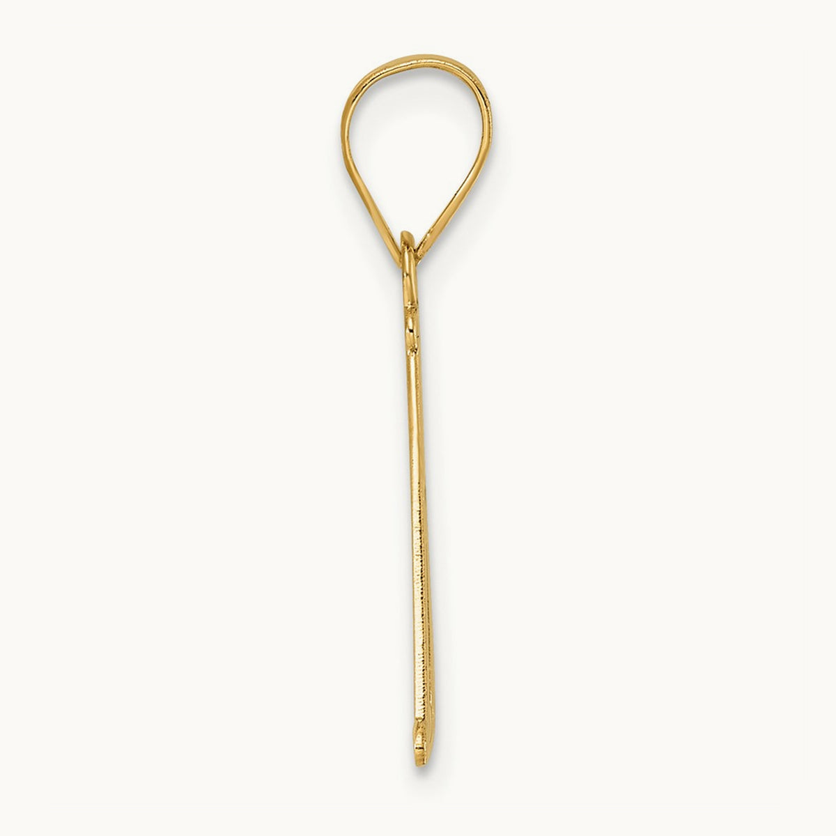 Polished Initial Pendant — R