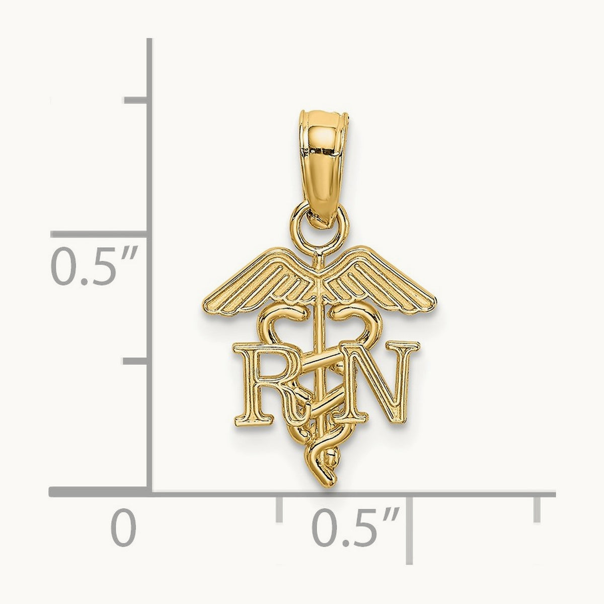 RN Caduceus Charm — 11.15mm