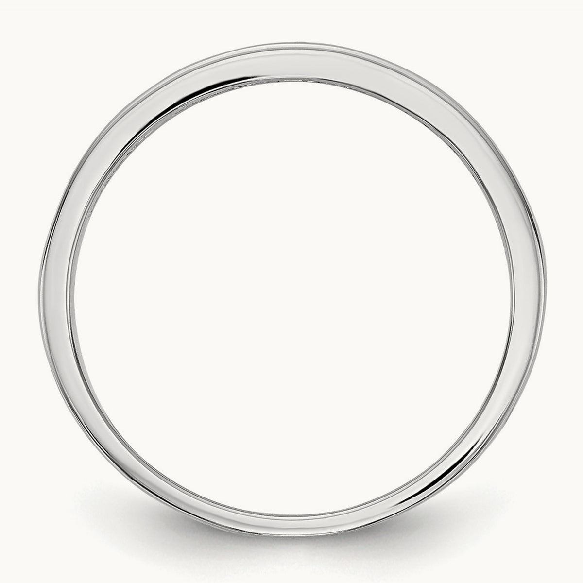 Blue Diamond Band, 14K White Gold