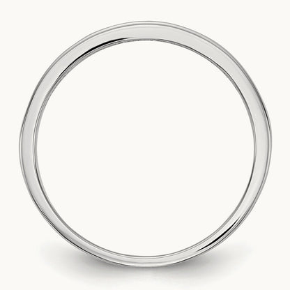 Blue Diamond Band, 14K White Gold