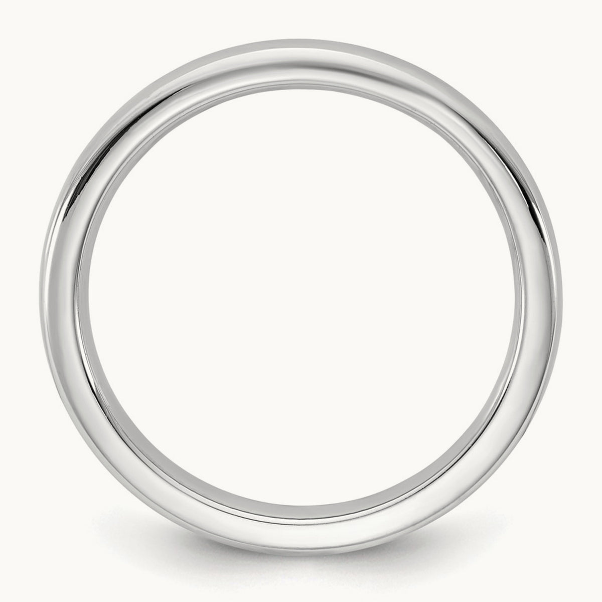 European Comfort Fit Band — 14K White Gold, 2.5mm