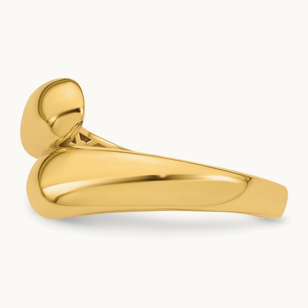 Polished Bypass Ring, 14K