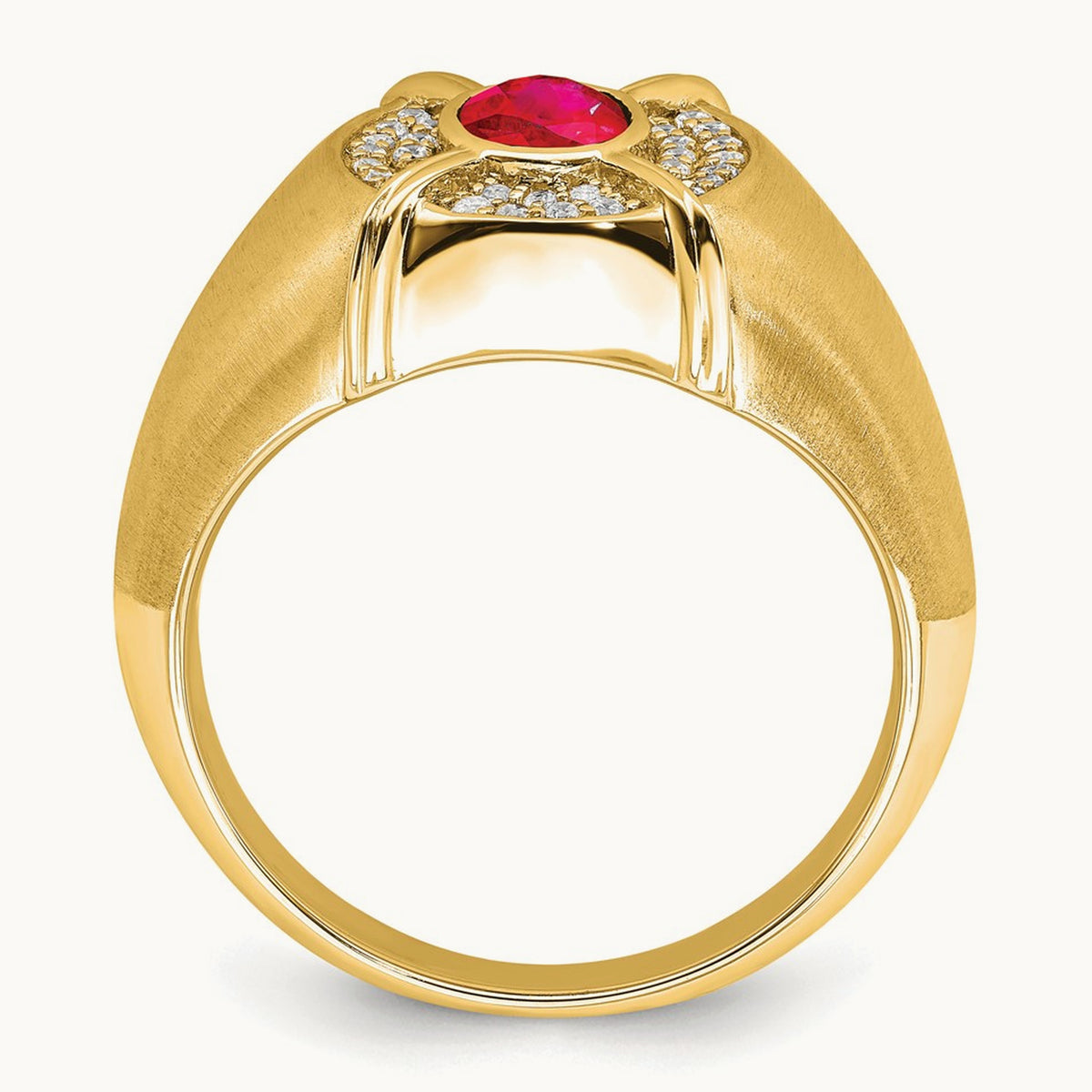 Ruby and Diamond Mens Ring — photo set