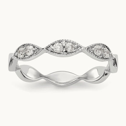 Diamond Band, 14K White Gold