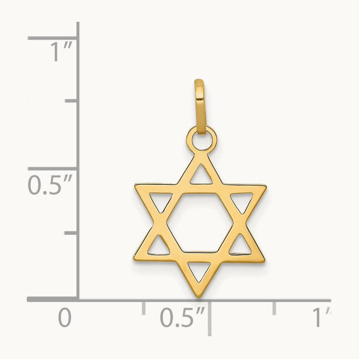 Star of David Pendant, 14K
