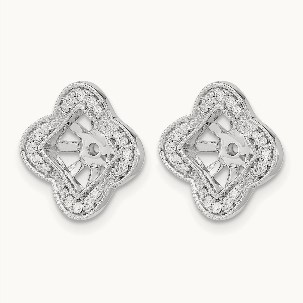 Diamond Earring Jackets, 14K White Gold