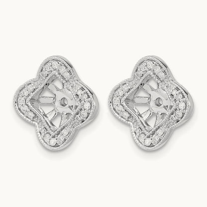 Diamond Earring Jackets, 14K White Gold