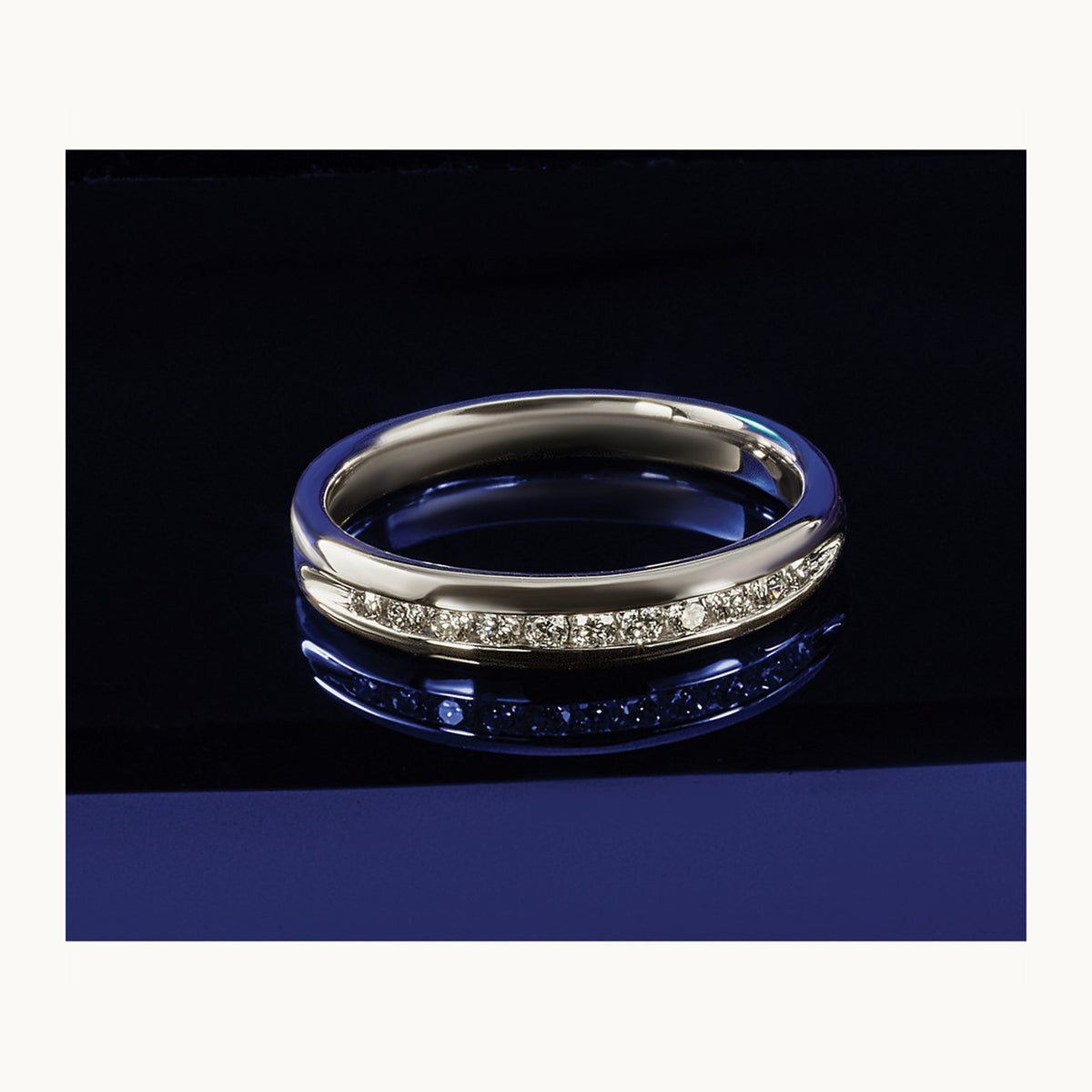 Channel-Set 11 Stone Band — 3/8 ct, 7