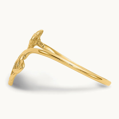 Polished Celtic Knot Ring, 14K