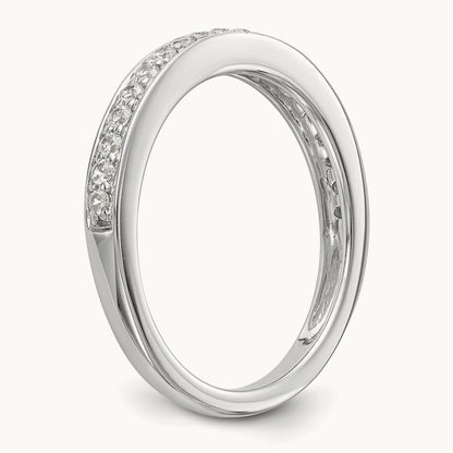 Diamond Wedding Band, 14K White Gold