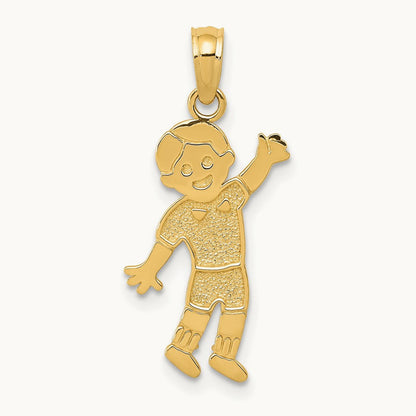 Boy Pendant, 14K