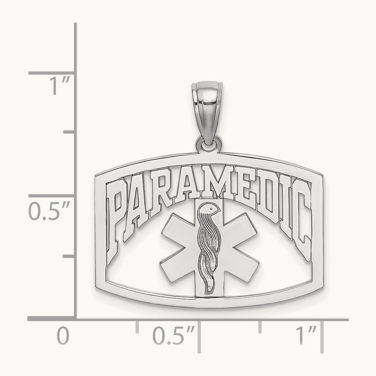 PARAMEDIC Charm — 14K White Gold