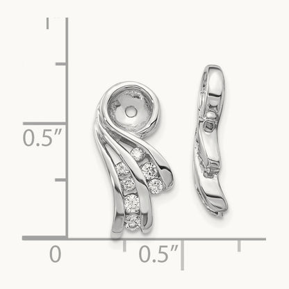 A Fancy Diamond Earring Jacket, 14K White Gold