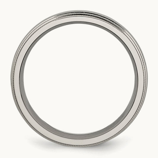 Polished Grooved and Beaded Edge Band — photo set