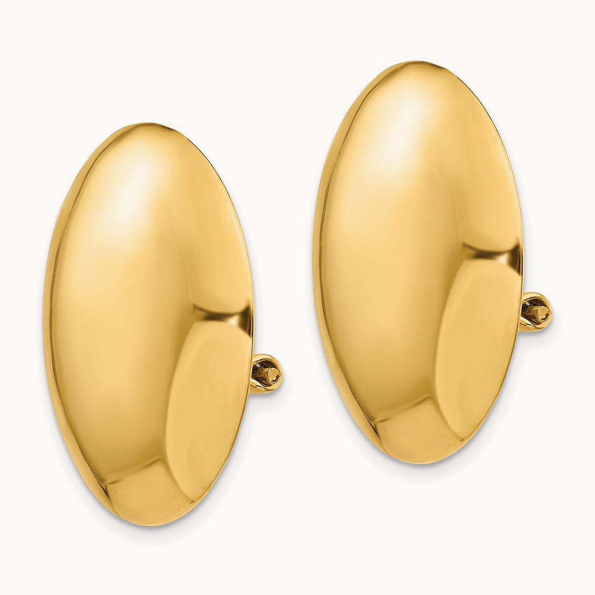 Omega Clip Polished Non-pierced Earrings — photo set