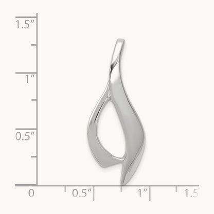 Slide, 14K White Gold