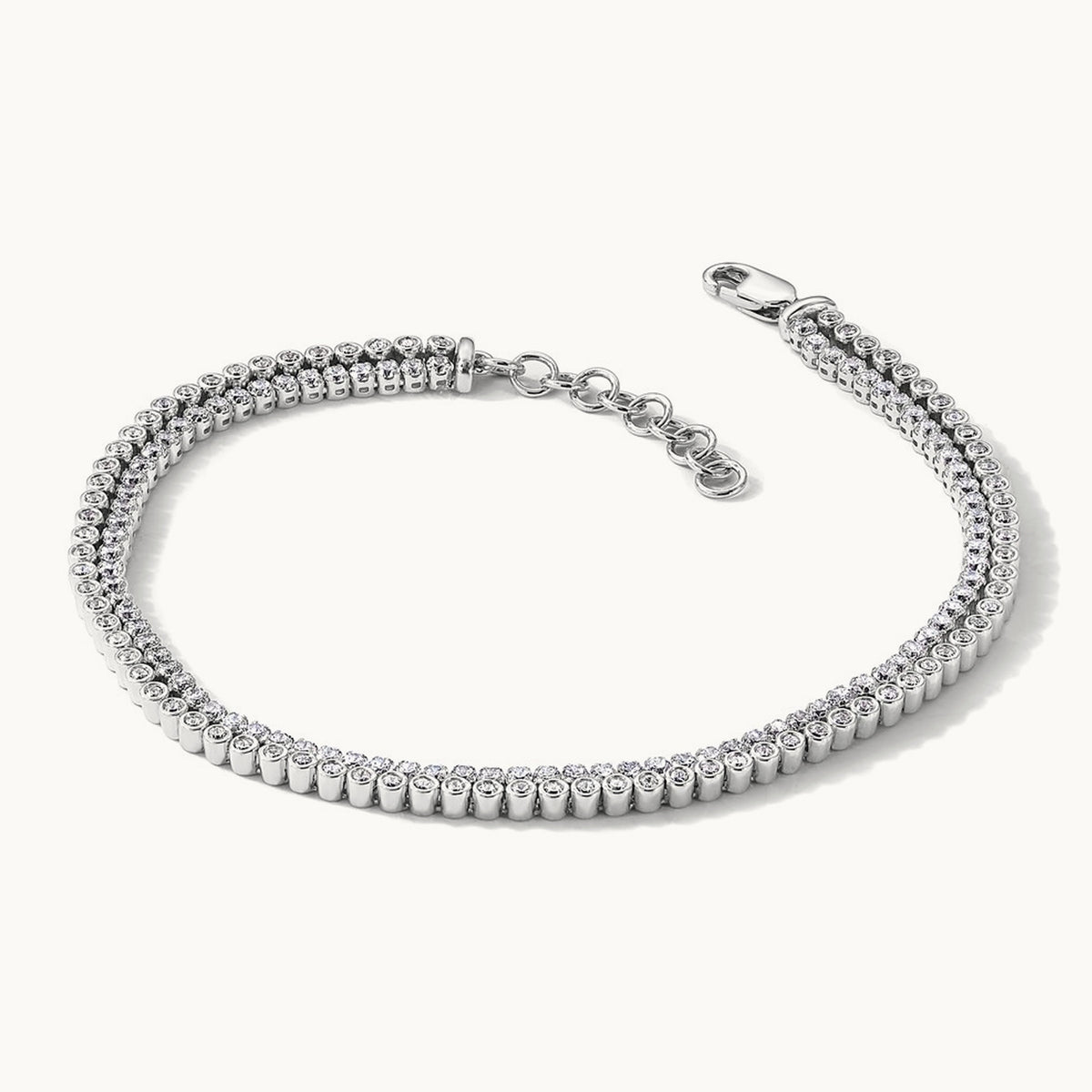 With Ext Bracelet, 3.00 ct tw Lab-Grown Diamond