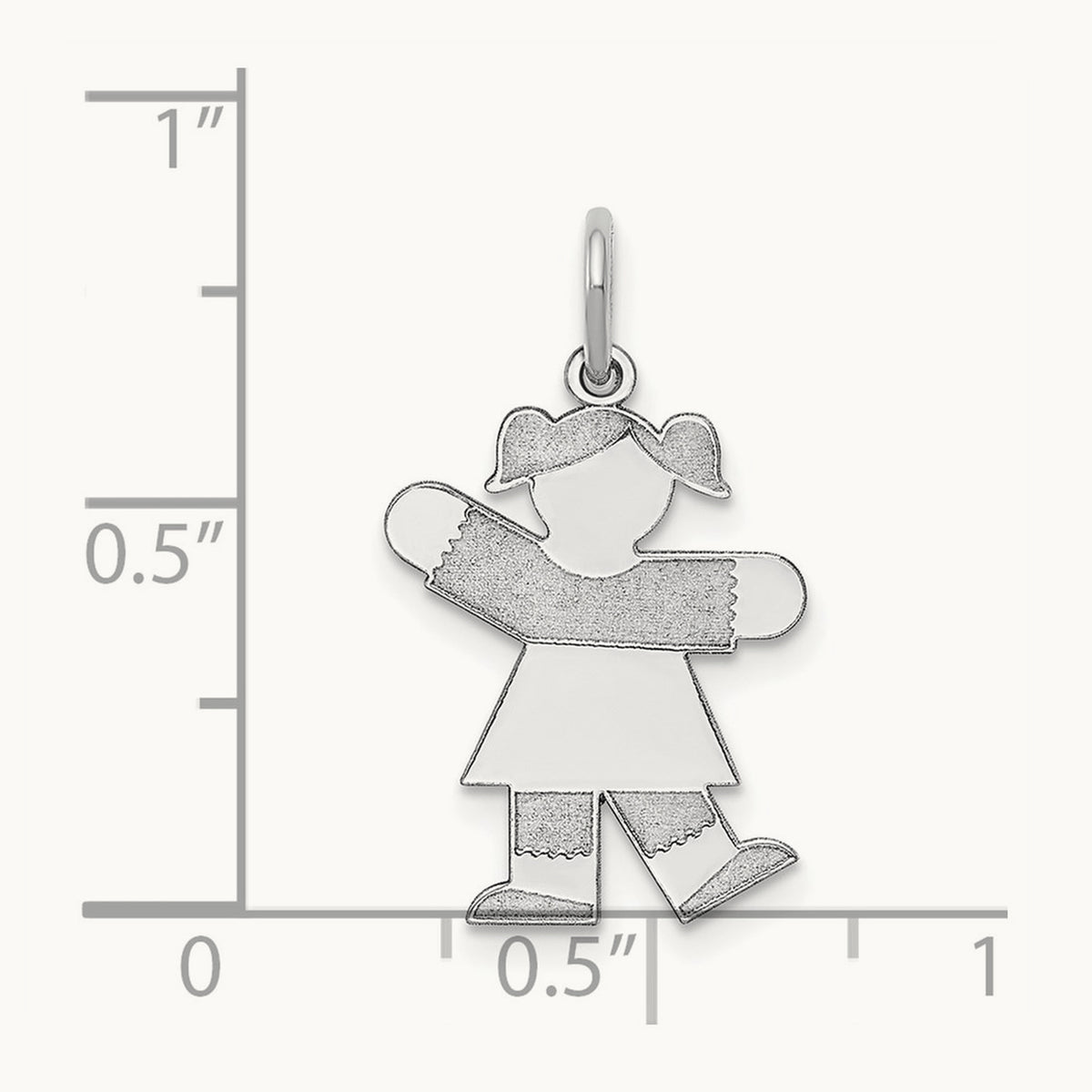 Kid Charm — 14K White Gold