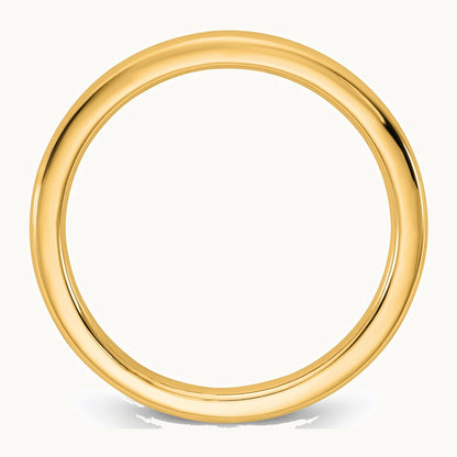 European Comfort Fit Band — 14K Yellow Gold, 2mm