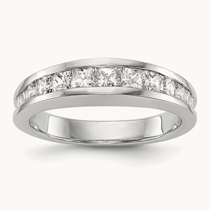 Diamond Wedding Band, 14K White Gold