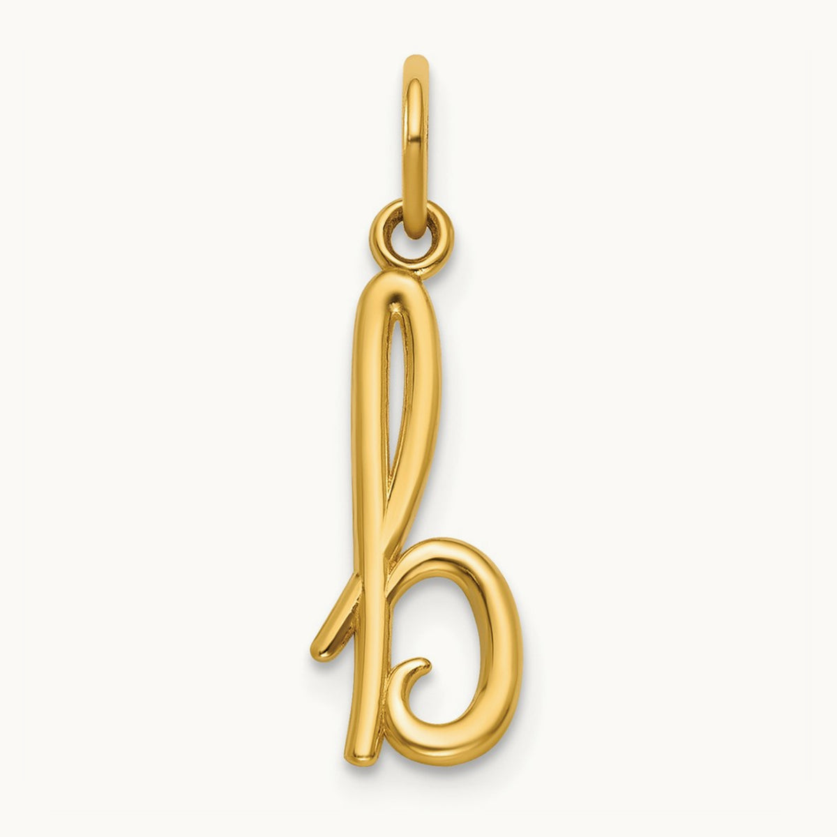 Initial Charm, 14K Yellow Gold
