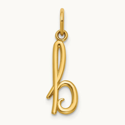 Initial Charm, 14K Yellow Gold