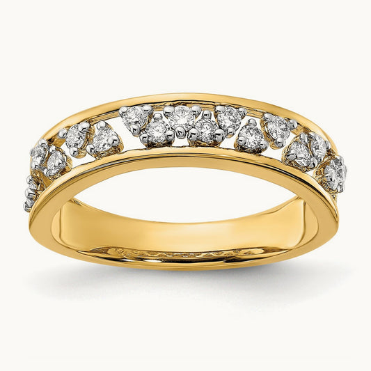 Polished Diamond Band — photo set