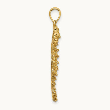 Textured Seahorse Charm — 25.15mm