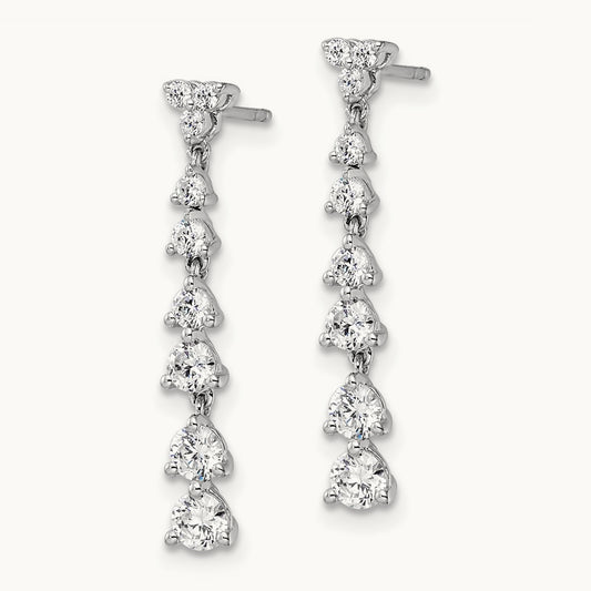 Dangle Post Earrings, 1.00 ct tw Lab-Grown Diamond