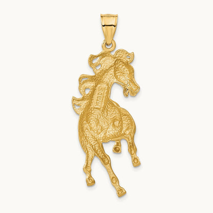 Horse Pendant, 14K