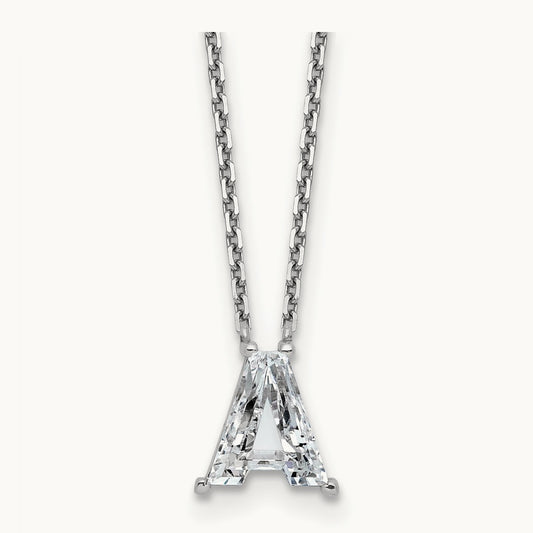 Initial Necklace, 1 1/4-2 1/3 ct Lab-Grown Diamond