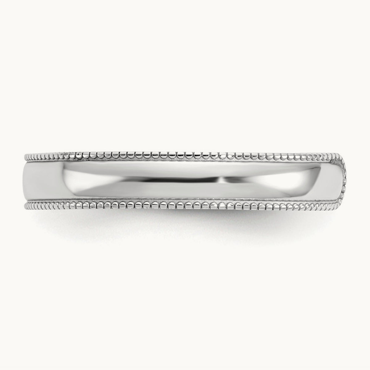 Milgrain Adjustable Toe Ring — 14K White Gold