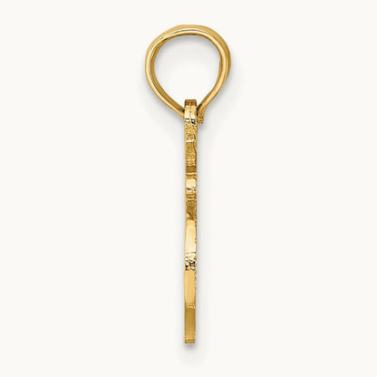 100% LEO Zodiac Charm — 14K Yellow Gold