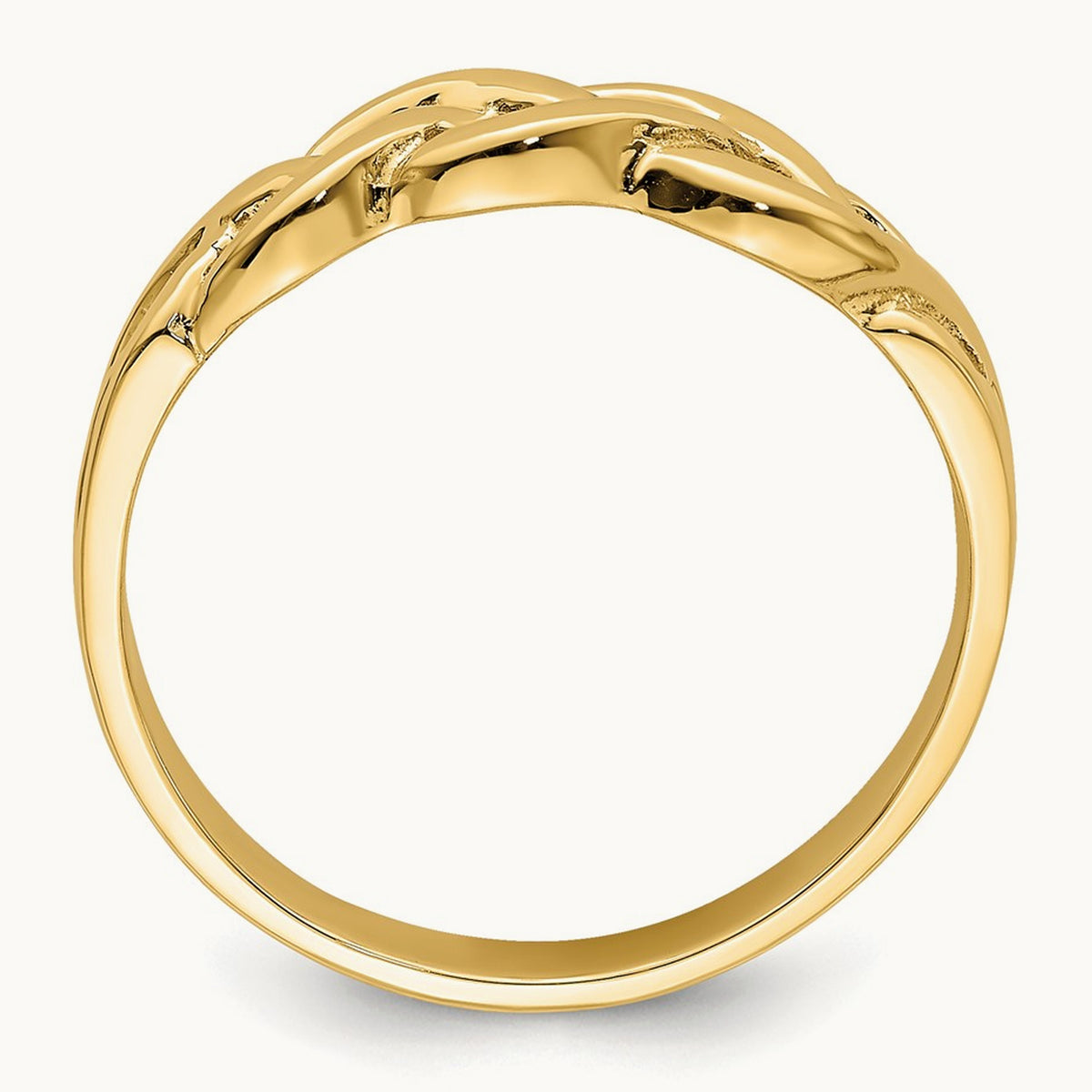 Polished Braided Knot Ring, 14K